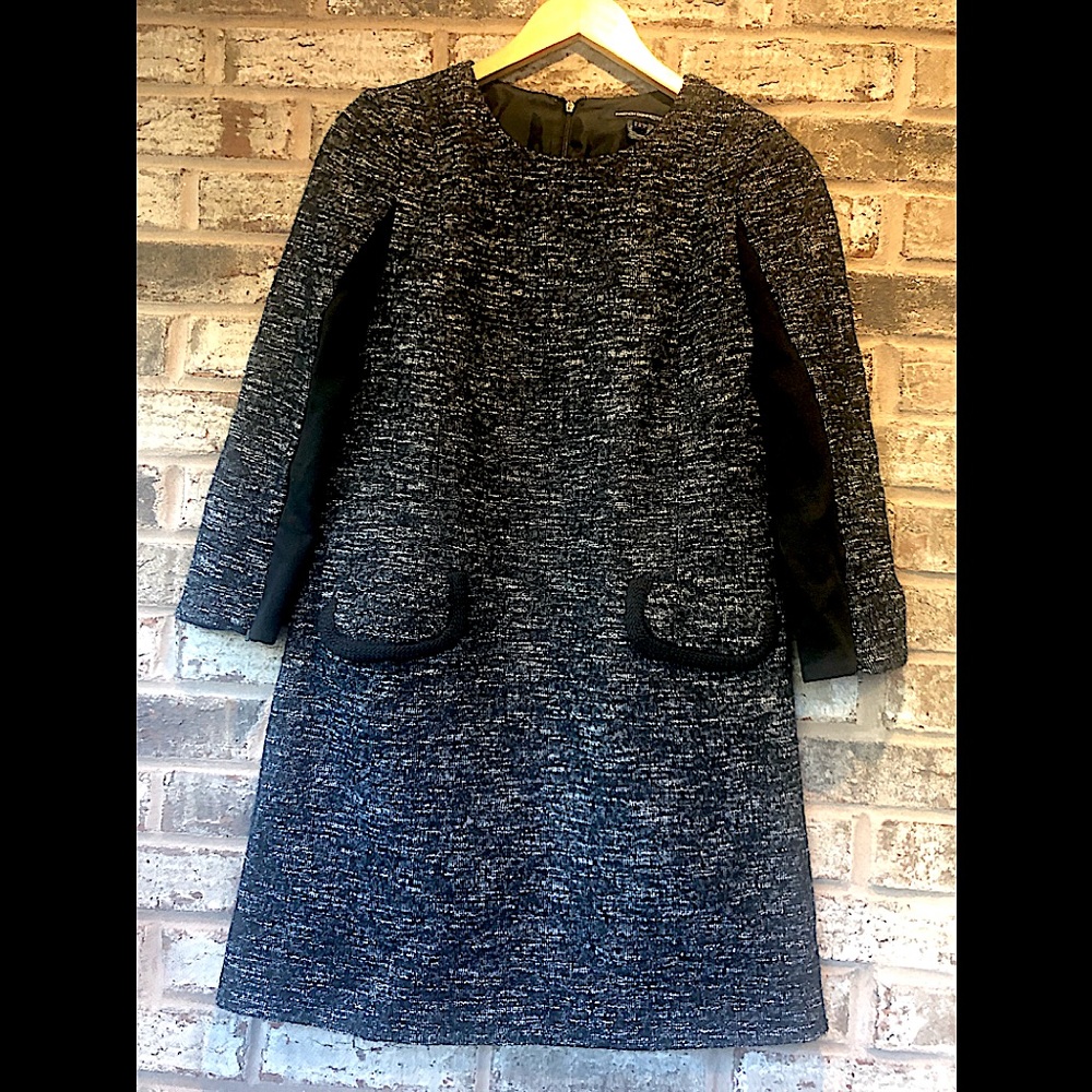 French Connection bouclé style shift dress